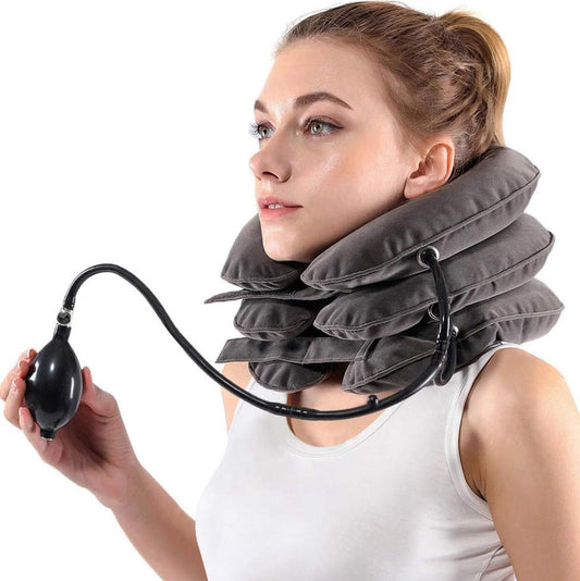 Adjustable Cervical Neck Traction Device for Home Pain Relief Support