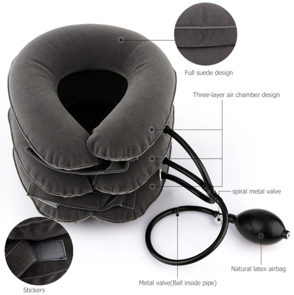Adjustable Cervical Neck Traction Device for Home Pain Relief Support