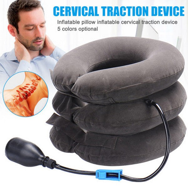 Adjustable Cervical Neck Traction Device for Home Pain Relief Support