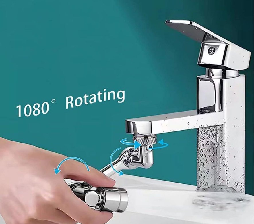 1080° Rotating Faucet Head Kitchen Aerator Nozzle Dual Flow Sprayer